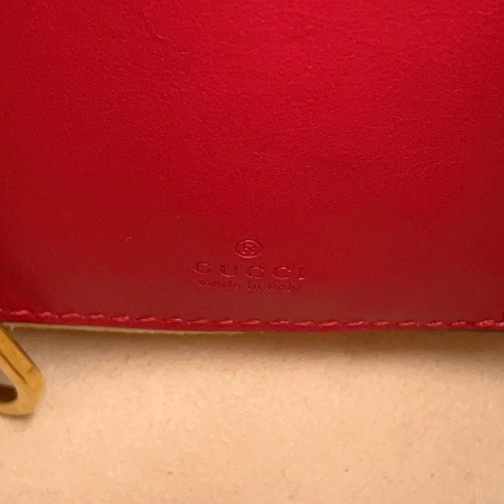 GUCCI GG Marmont mini bucket bag Red575163 Leather