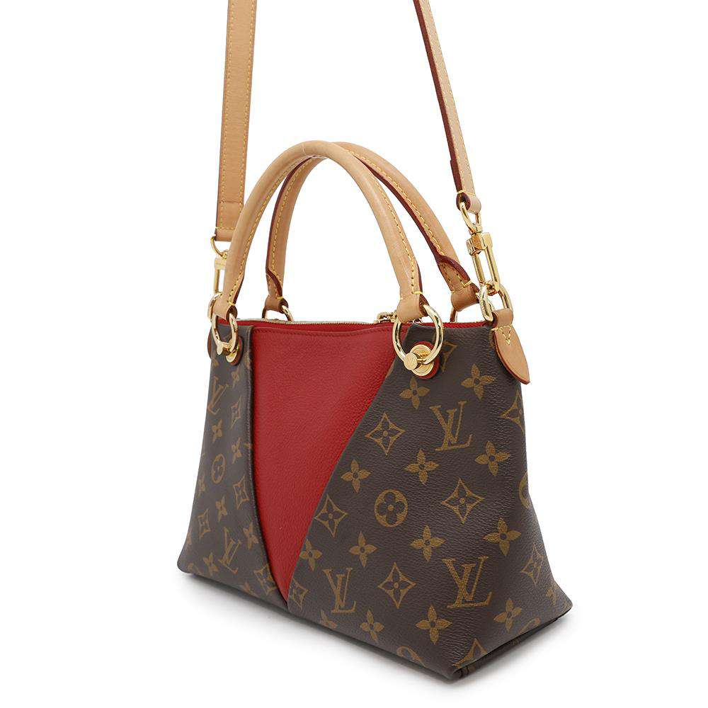 LOUIS VUITTON V Tote CeriseM43966 Monogram Size BB