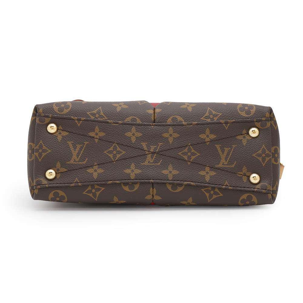 LOUIS VUITTON V Tote CeriseM43966 Monogram Size BB