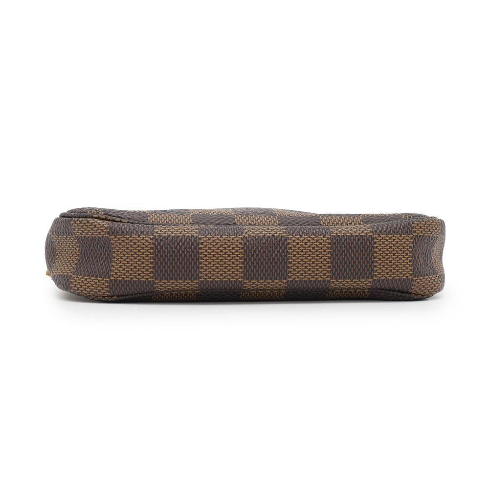 LOUIS VUITTON Mini Pochette Accessoires RedN58009 Damier Ebene Canvas