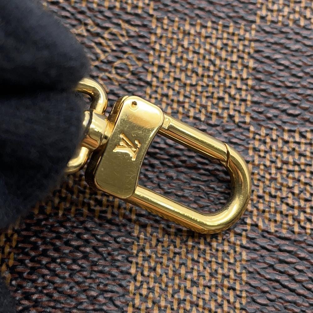 LOUIS VUITTON Mini Pochette Accessoires RedN58009 Damier Ebene Canvas