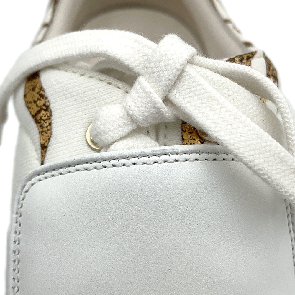 CHANEL Slip-on Sneakers WhiteG31747 Leather Canvas Size 43