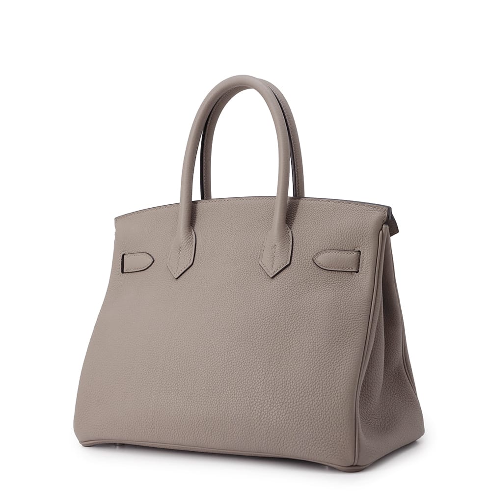 HERMES Birkin Gris Asphalt Togo Leather Size 30