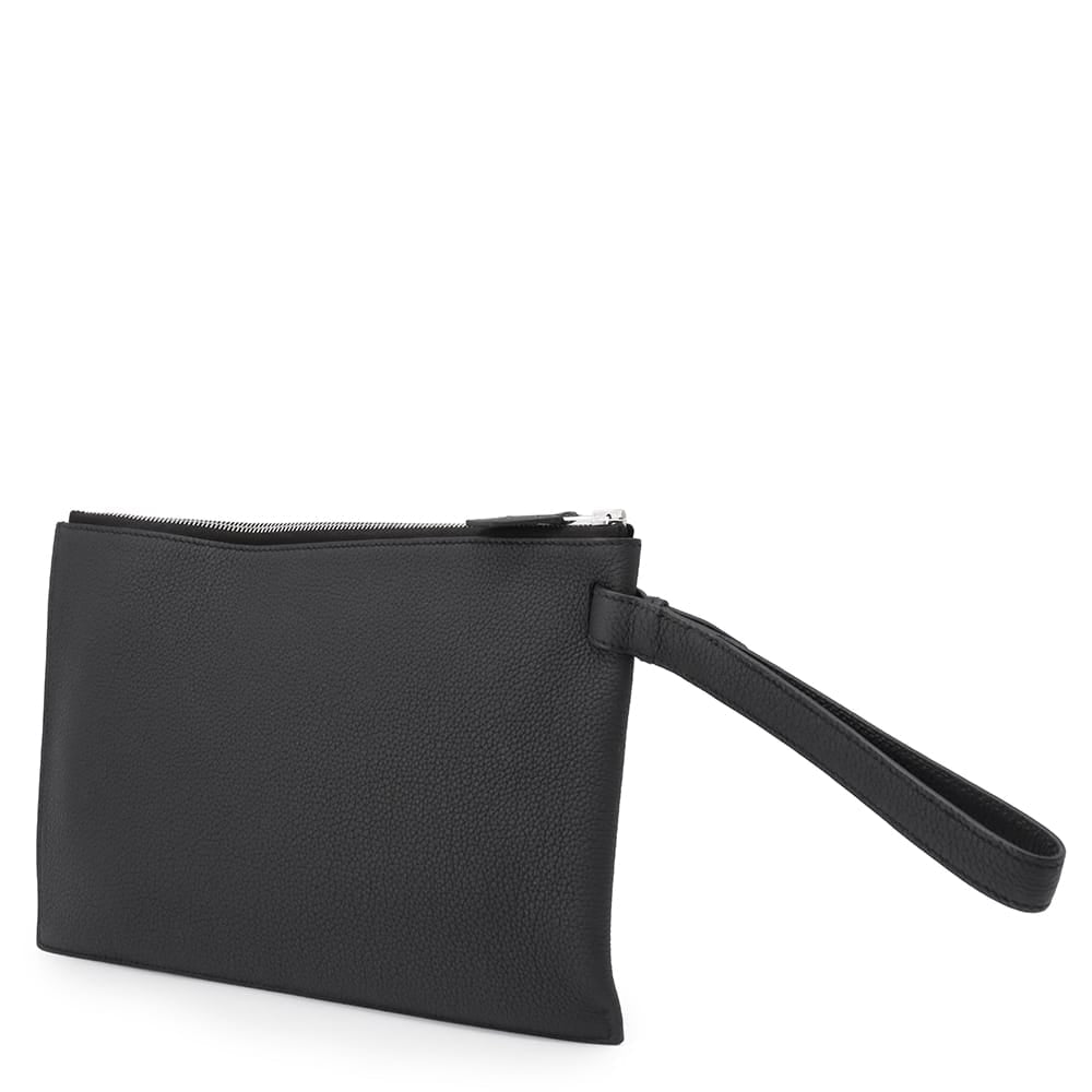 HERMES Cabas Caba Cityslide clutchertige Black Togo Leather Size 30
