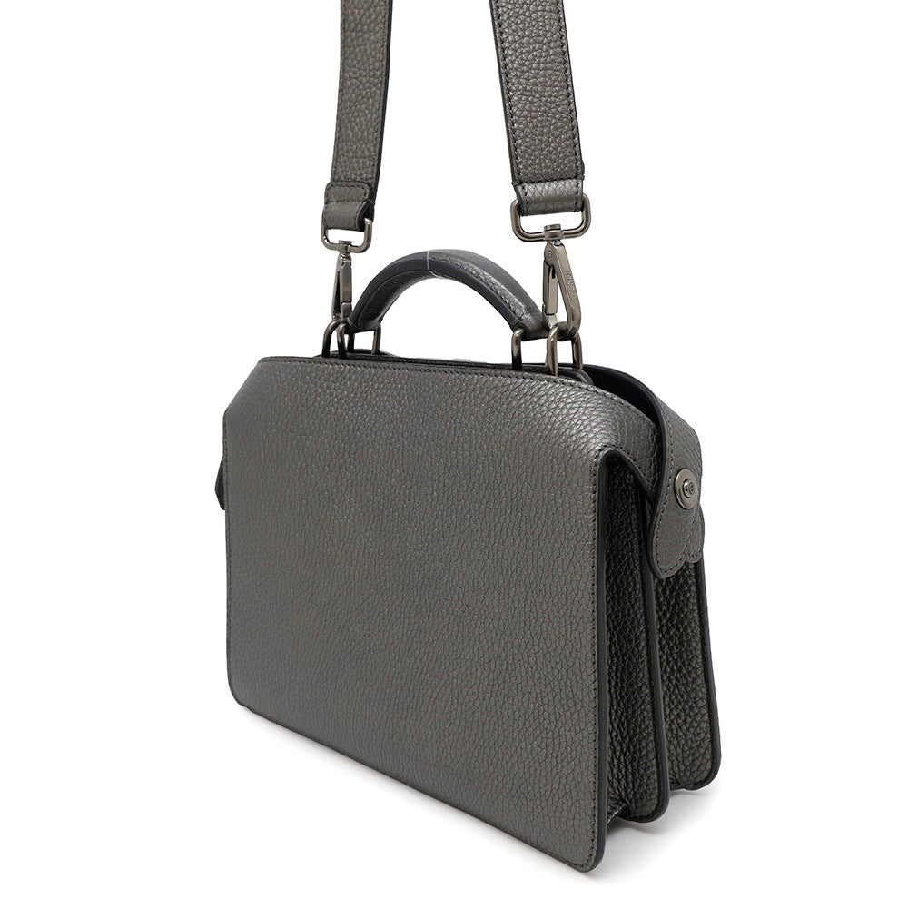 FENDI Peekaboo Icy You Gray7VA530 Leather Size Mini