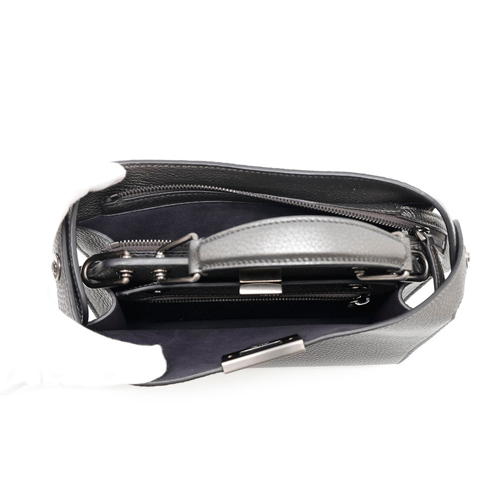 FENDI Peekaboo Icy You Gray7VA530 Leather Size Mini