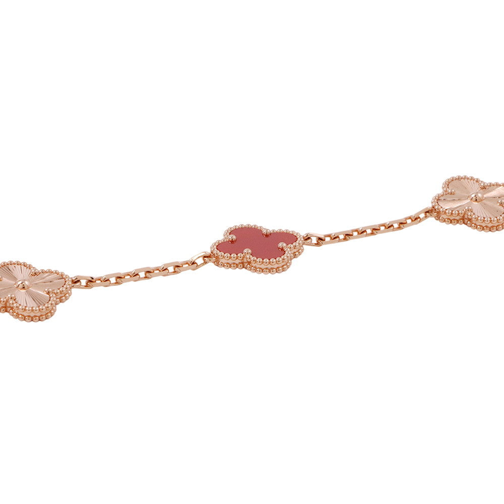 Van Cleef & Arpels Vintage Alhambra Bracelet 5 motifsVCARP7RP00 18K Pink Gold