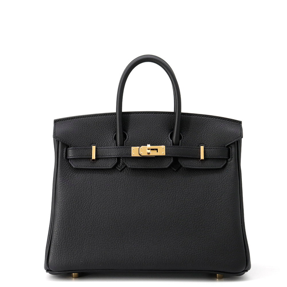 HERMES Birkin Black Togo Leather Size 25