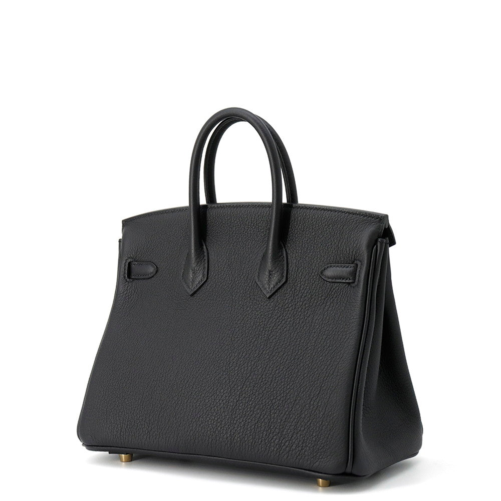 HERMES Birkin Black Togo Leather Size 25