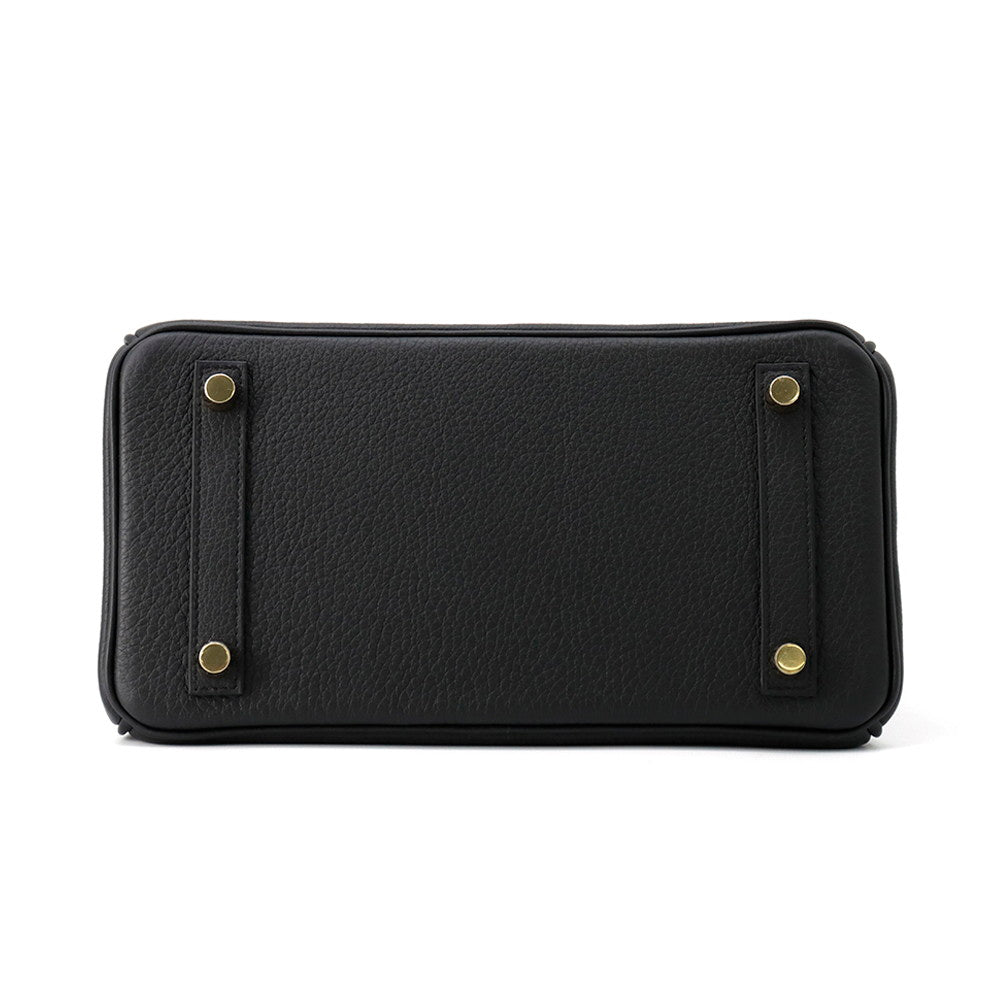 HERMES Birkin Black Togo Leather Size 25