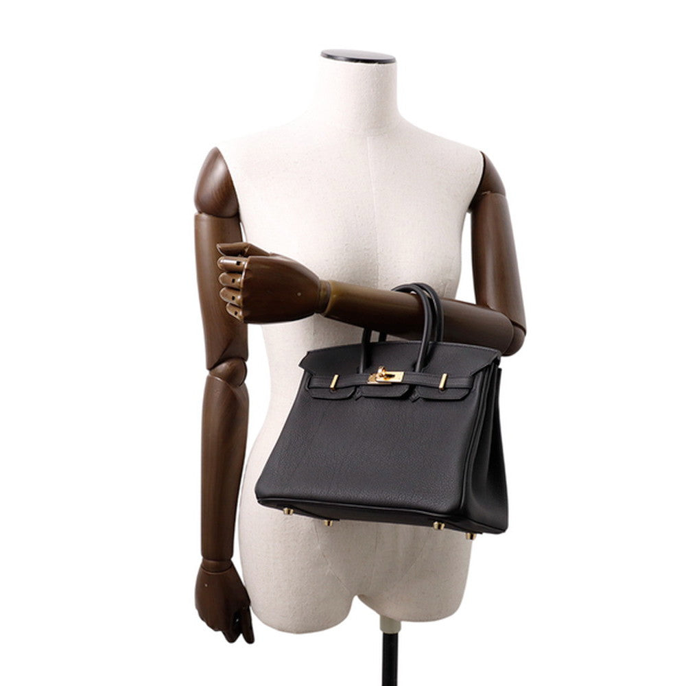 HERMES Birkin Black Togo Leather Size 25