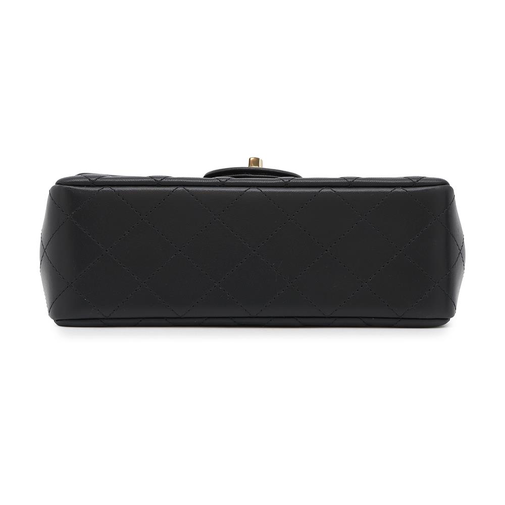 CHANEL Matelasse Single Flap ChainShoulder BlackA69900 Lambskin Size 20
