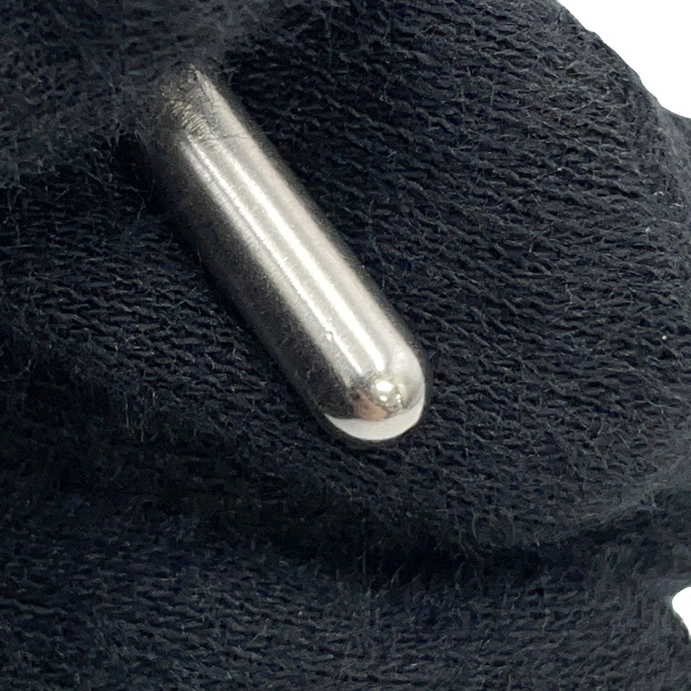 HERMES Metally O'Carre Knitted Fabric Parka Size S Black Cotton
