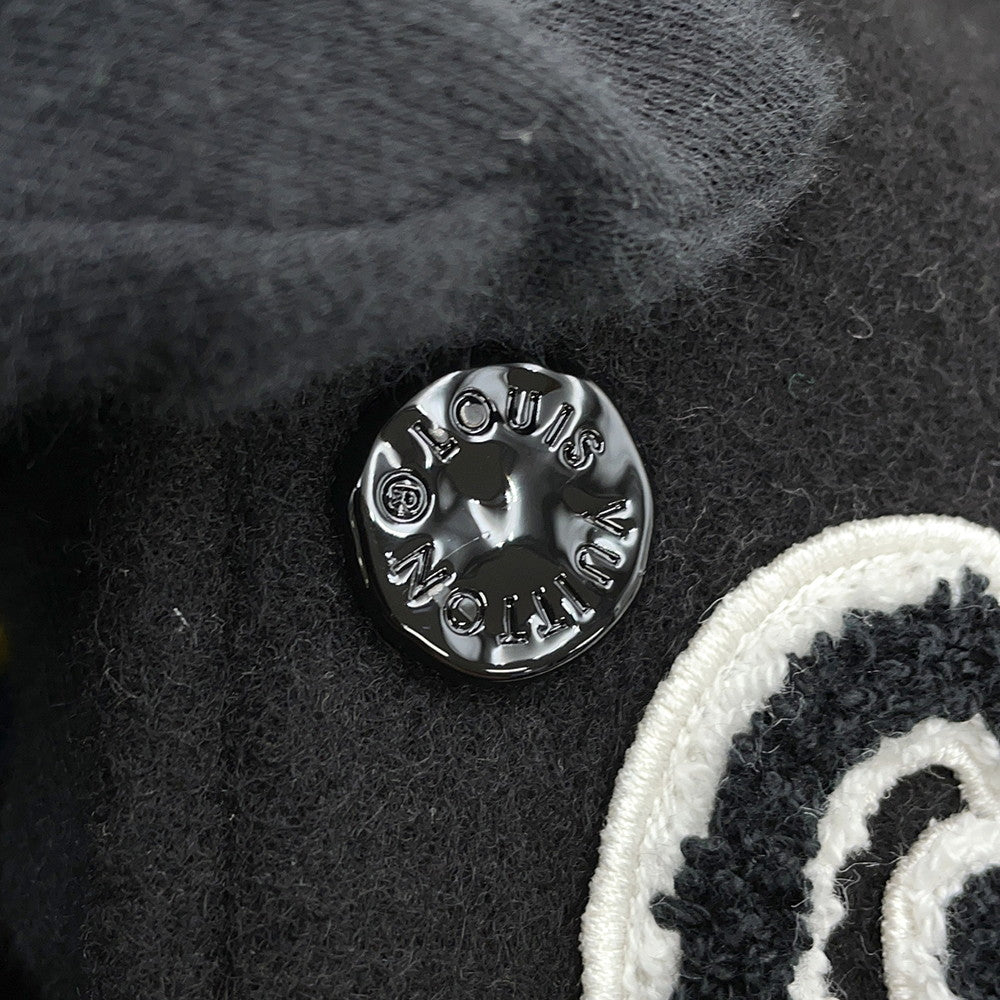 LOUIS VUITTON BaseballJacket Size Chronomat 44 Black/White Cupra70% Cotton30%
