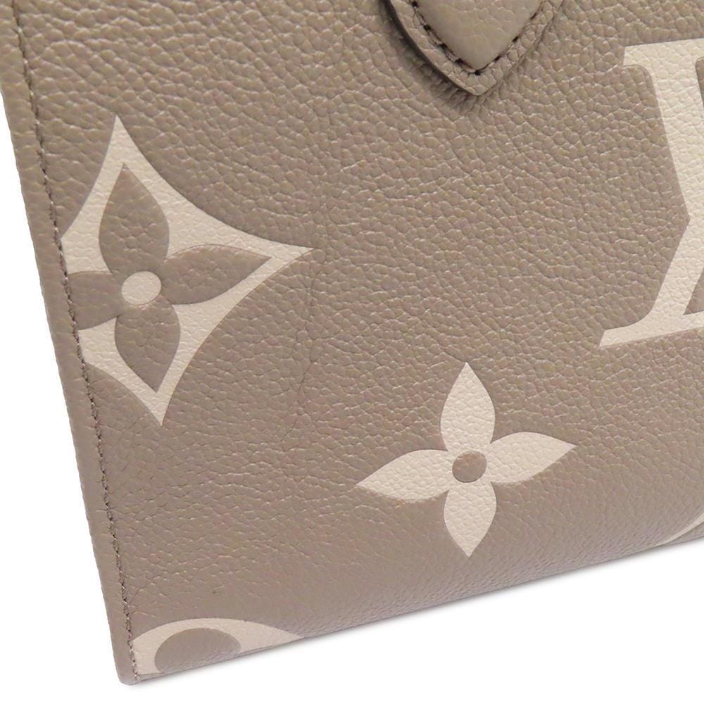 LOUIS VUITTON Onthego Tourterelle claimM45779 Bicolor Monogram Empreinte Leather Monogram Giant Size PM