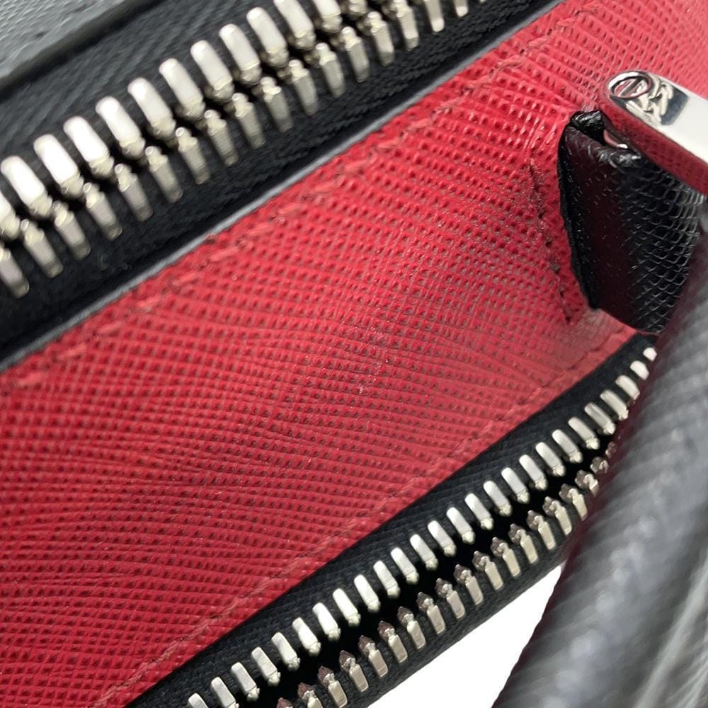 PRADA Brique 2WAY Shoulder Bag Black/Red2VH069 Saffiano LeatherLeather