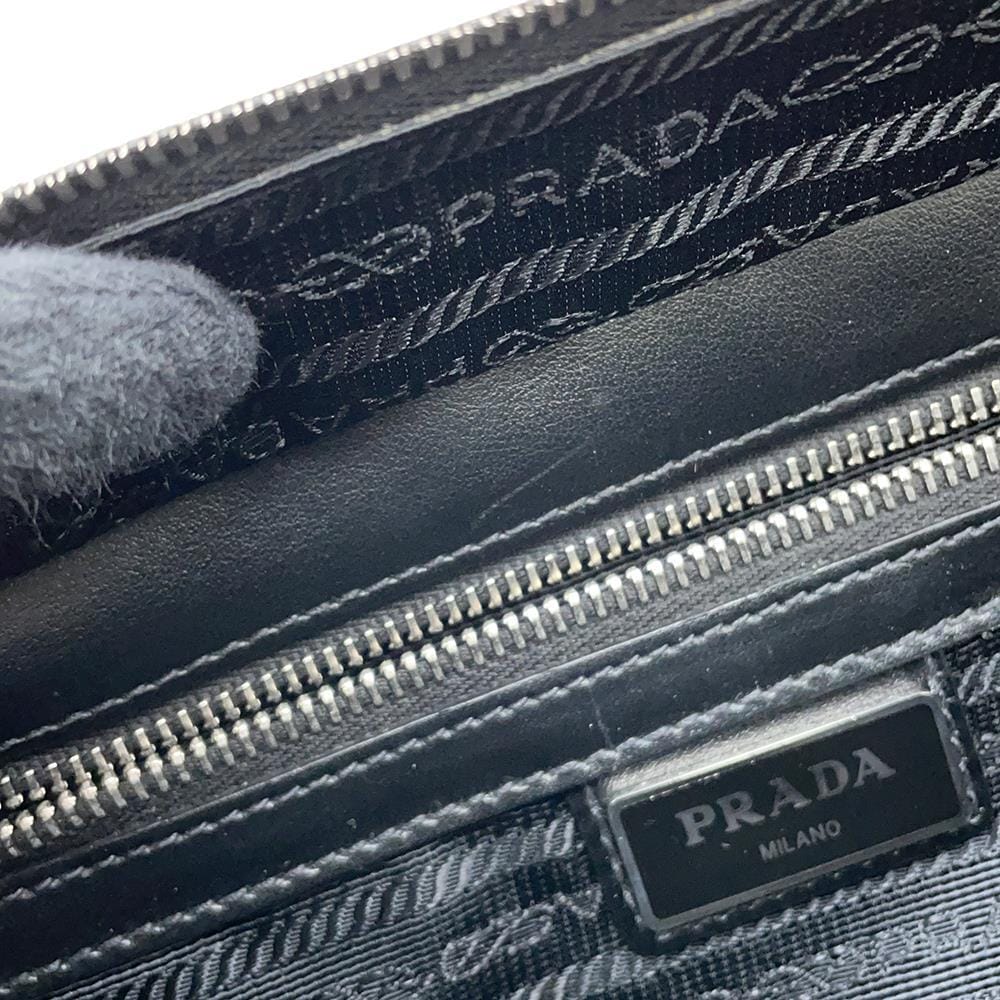 PRADA Brique 2WAY Shoulder Bag Black/Red2VH069 Saffiano LeatherLeather