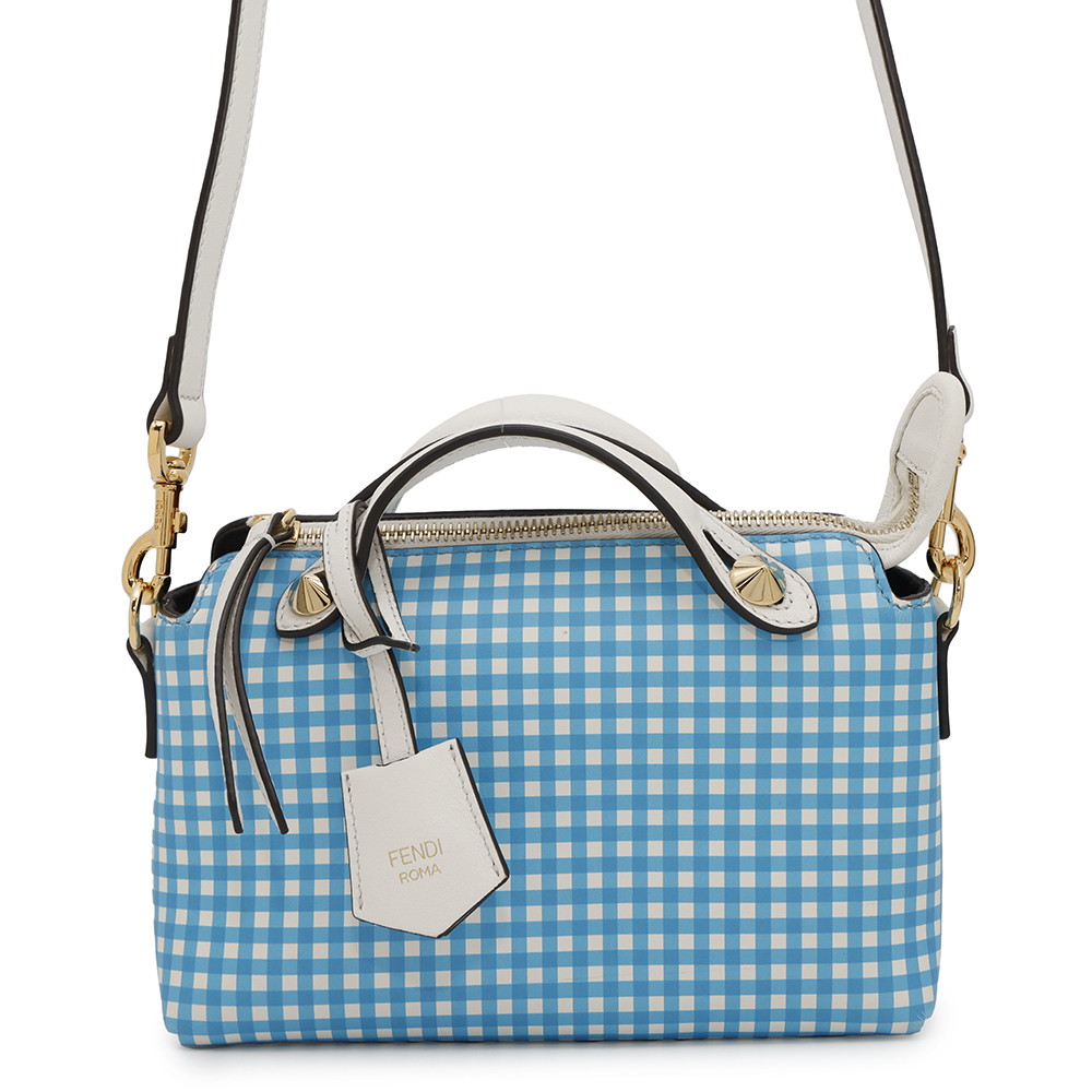 FENDI By the way Blue/White8BL145 Leather Size Mini