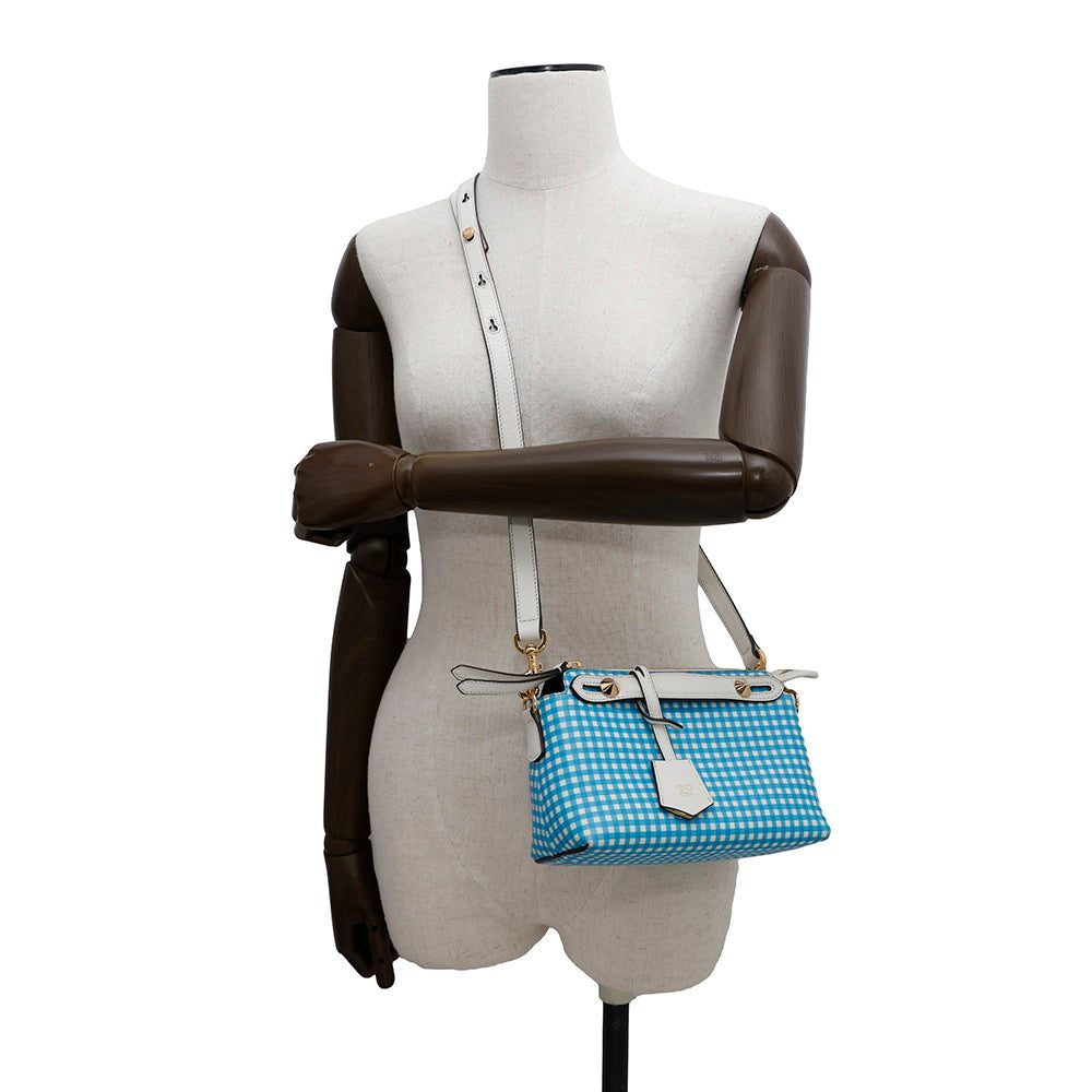 FENDI By the way Blue/White8BL145 Leather Size Mini