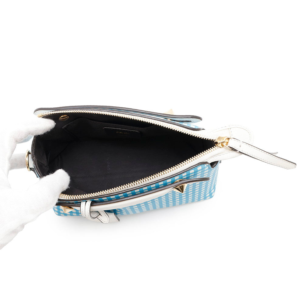FENDI By the way Blue/White8BL145 Leather Size Mini