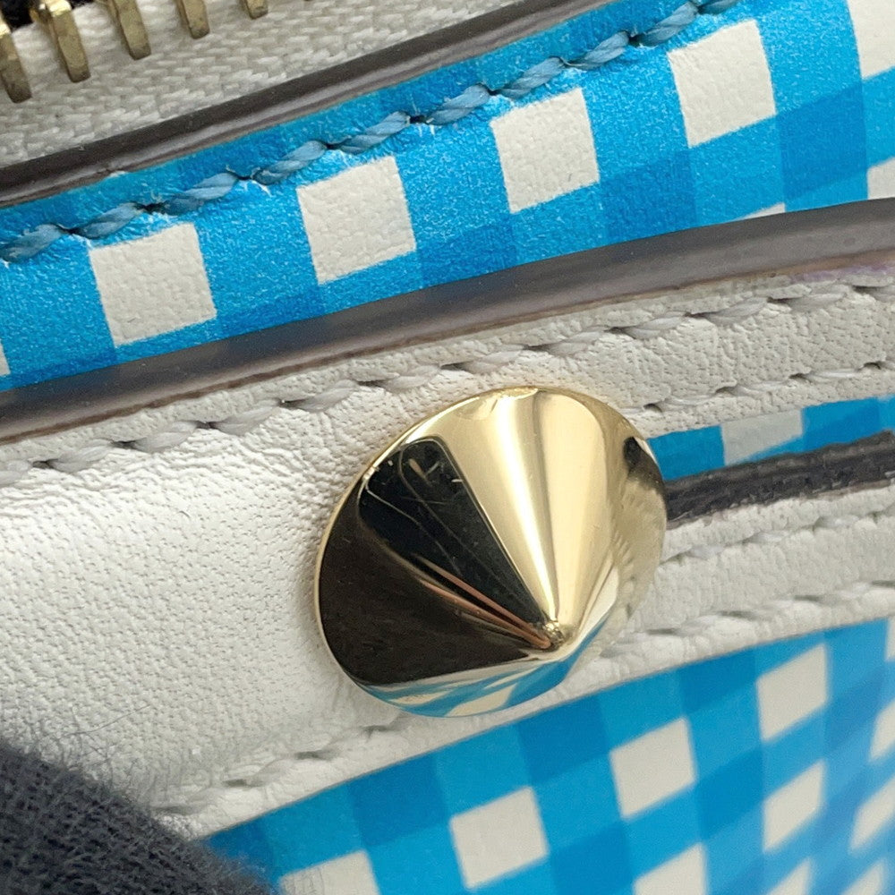 FENDI By the way Blue/White8BL145 Leather Size Mini