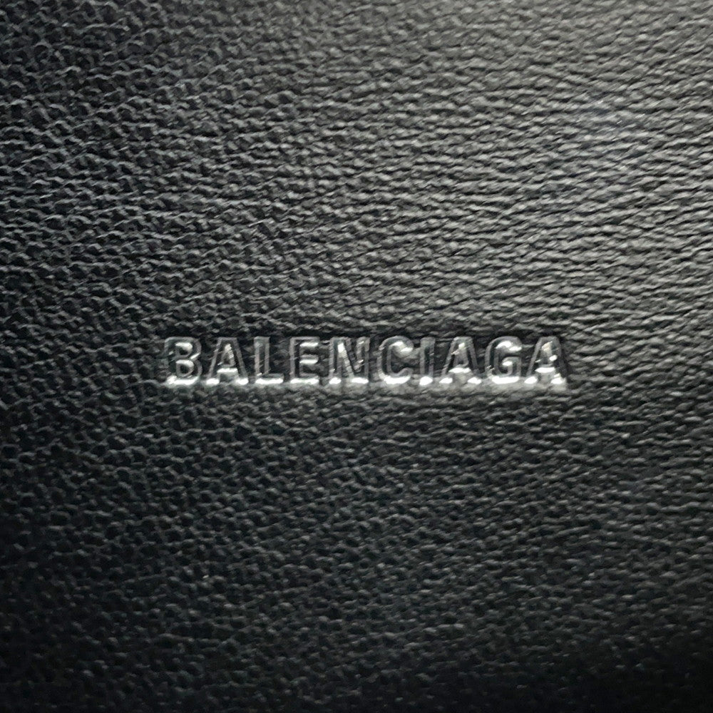 BALENCIAGA Hourglass 2wayBag Silver592833 Croco embossed leather Size XS