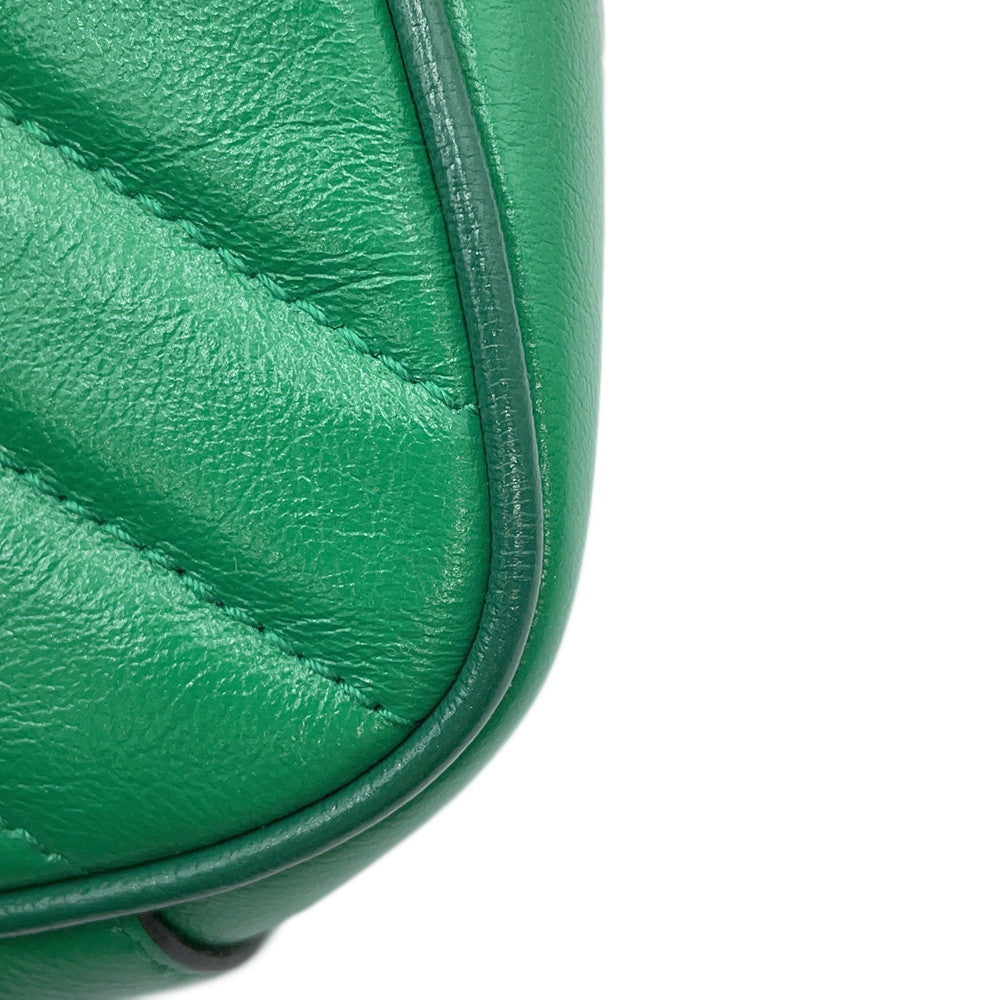 GUCCI GG Marmont ChainShoulder Bag Green443497 Leather