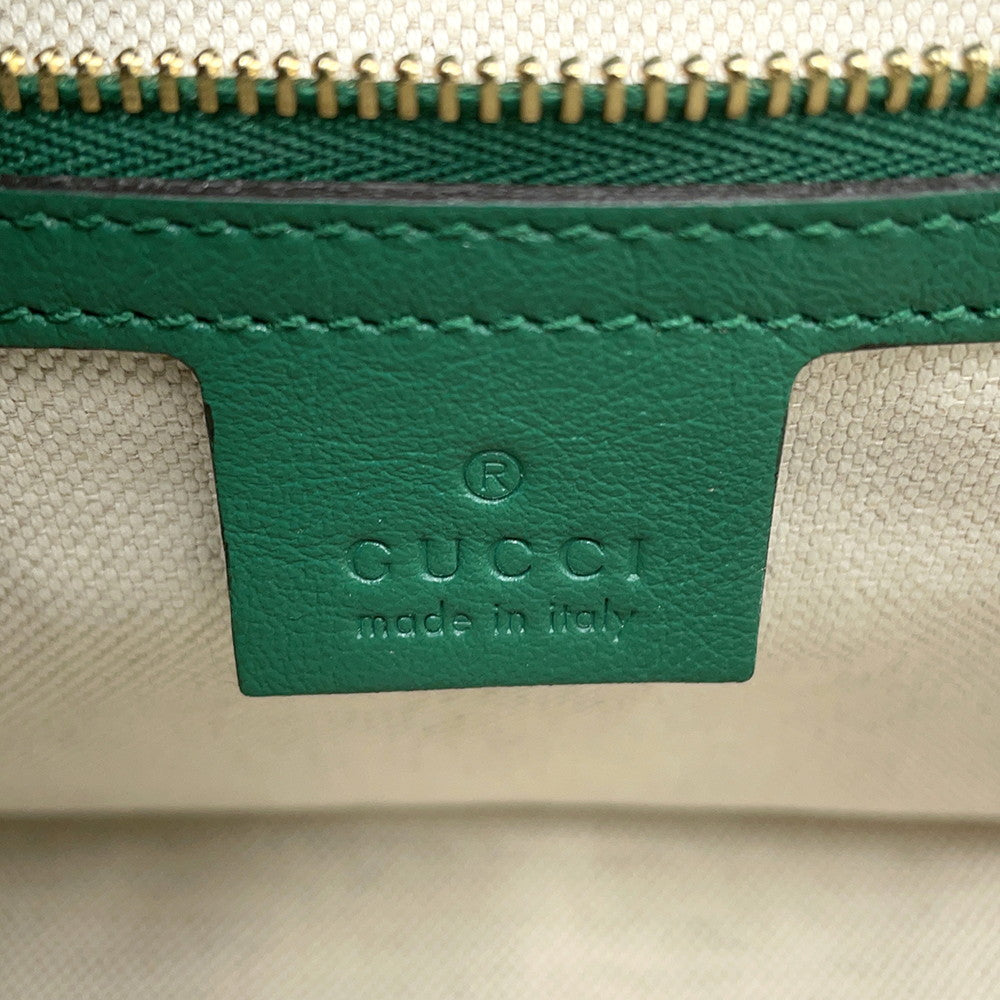 GUCCI GG Marmont ChainShoulder Bag Green443497 Leather