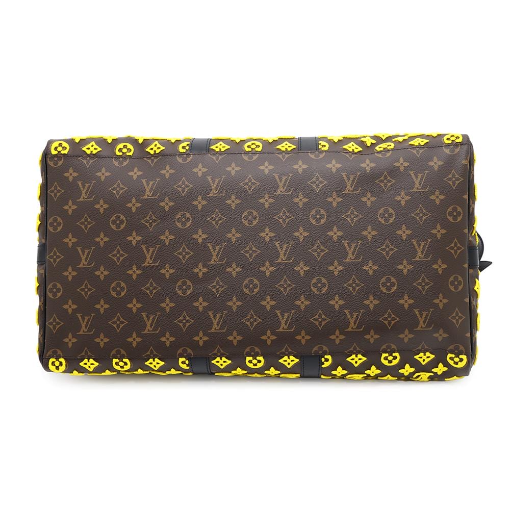 LOUIS VUITTON Keepall・Triangle Yellow/NoirM45069 Monogram / Toughtage Size 50