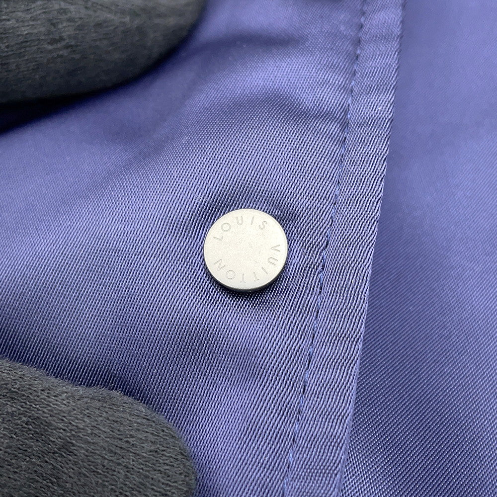 LOUIS VUITTON LV Vers Baseball Blouson Size 50 Naval Academy1AGHT1 Nylon100% Rhinestone