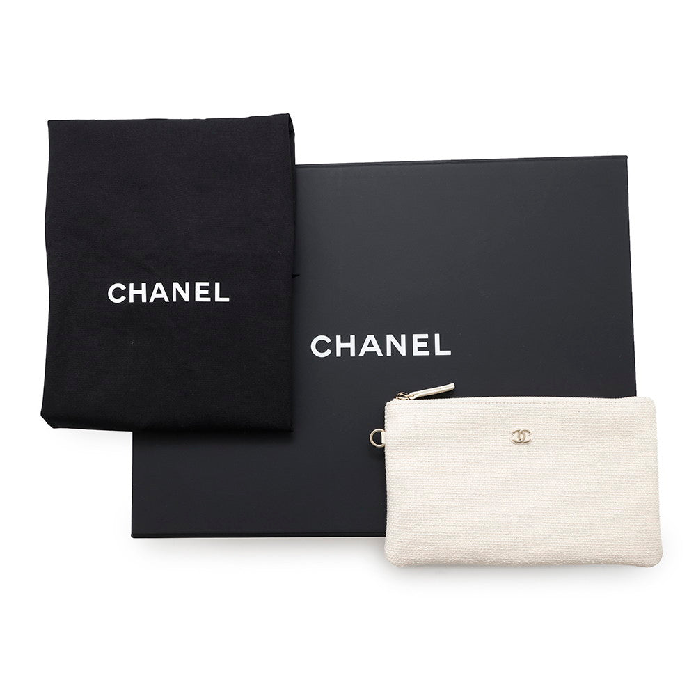 CHANEL Shopping Bag Deauville Ecru/Red/BlueAS3351 Cotton Leather