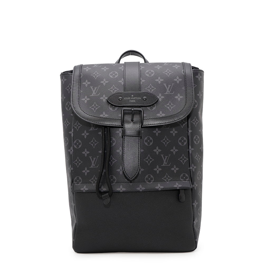 LOUIS VUITTON Saumur Backpack NoirM45913 Monogram Eclipse