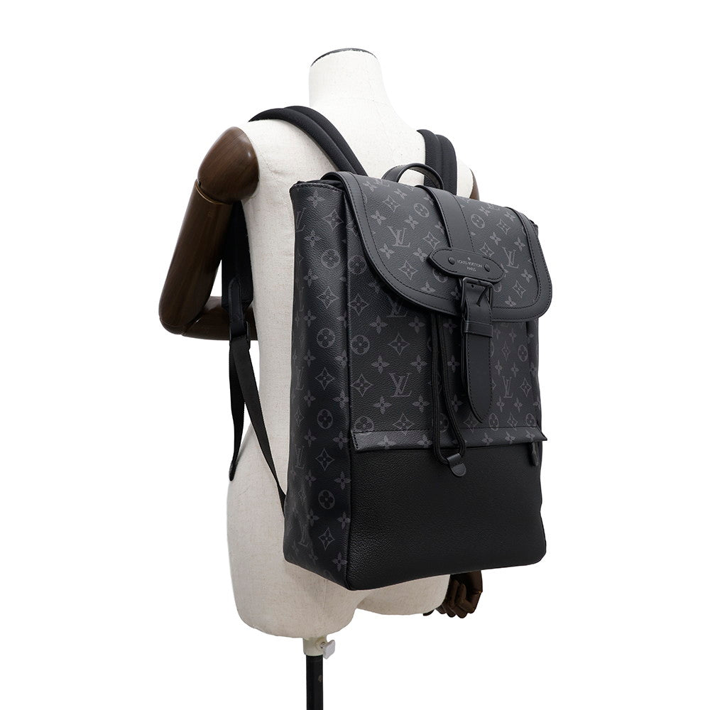 LOUIS VUITTON Saumur Backpack NoirM45913 Monogram Eclipse