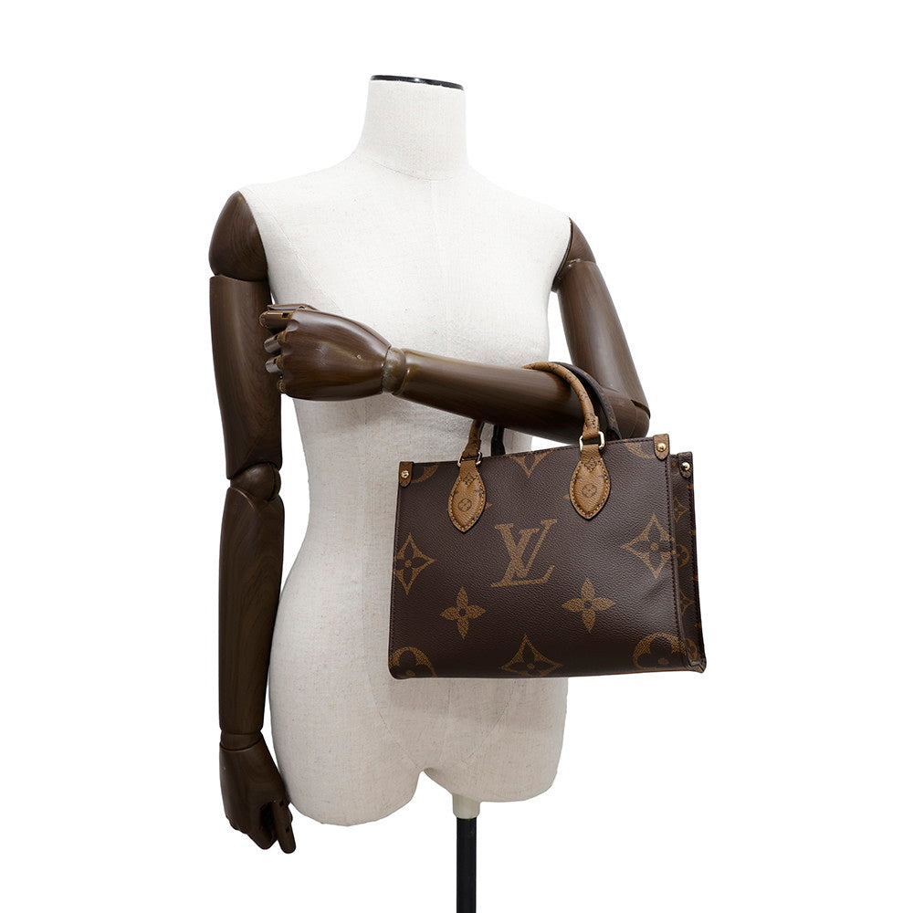 LOUIS VUITTON Onthego RedM46373 Monogram Monogram Reverse Canvas Monogram Giant Size PM