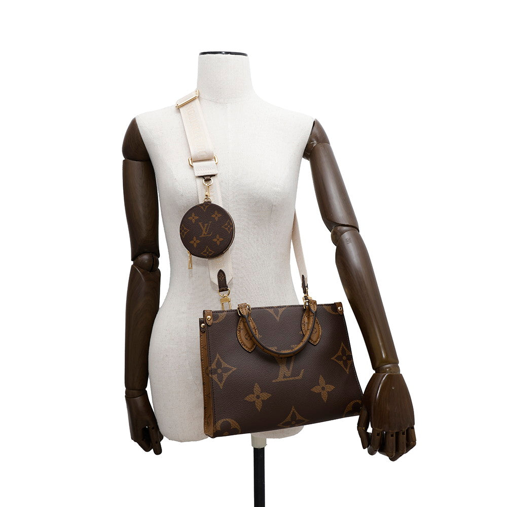 LOUIS VUITTON Onthego RedM46373 Monogram Monogram Reverse Canvas Monogram Giant Size PM