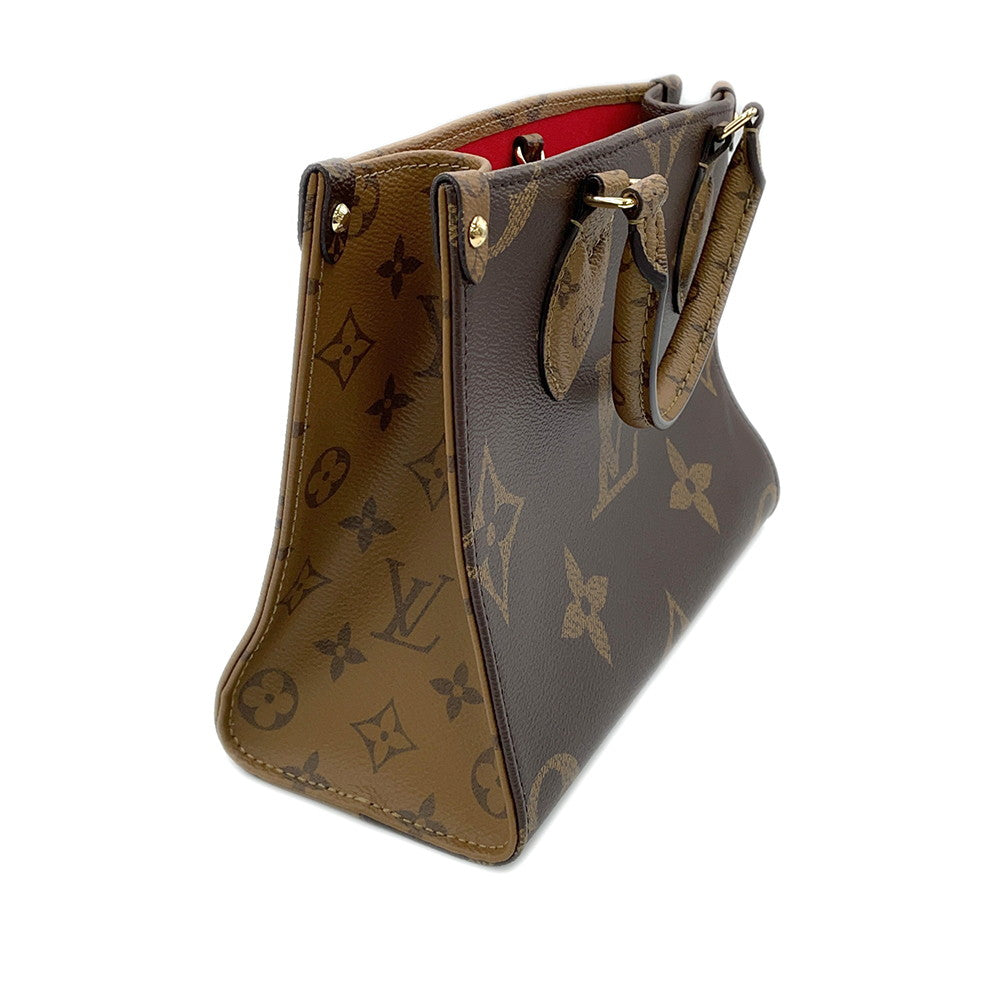 LOUIS VUITTON Onthego RedM46373 Monogram Monogram Reverse Canvas Monogram Giant Size PM