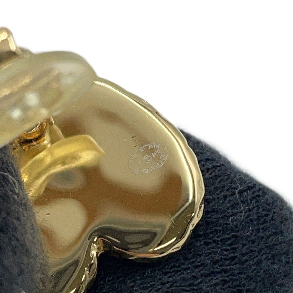 CHANEL CC Logo Heart Earrings GoldABC948 Gold Plated