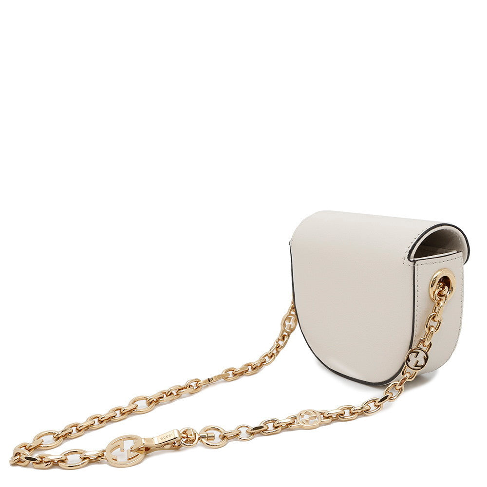 GUCCI Horsebit1955 Belt Bag White764504 Leather
