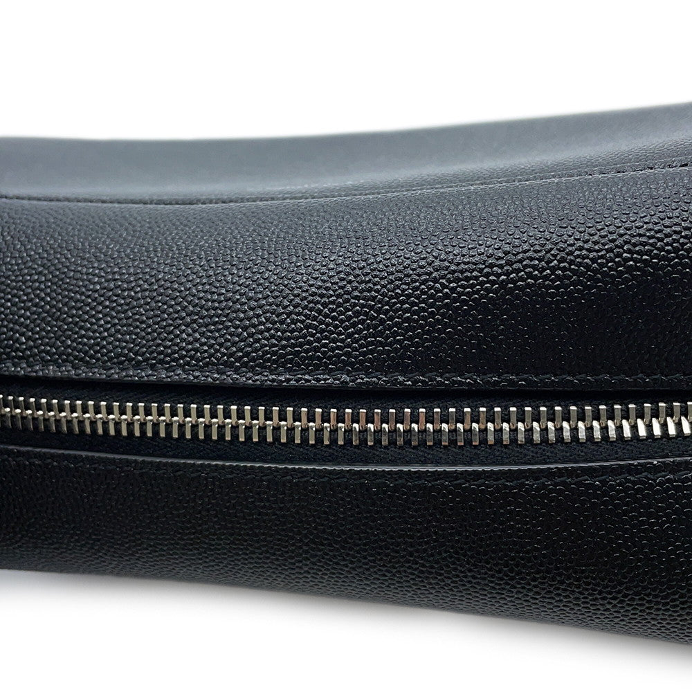 SAINT LAURENT PARIS Clutch Bag Black609347 Leather