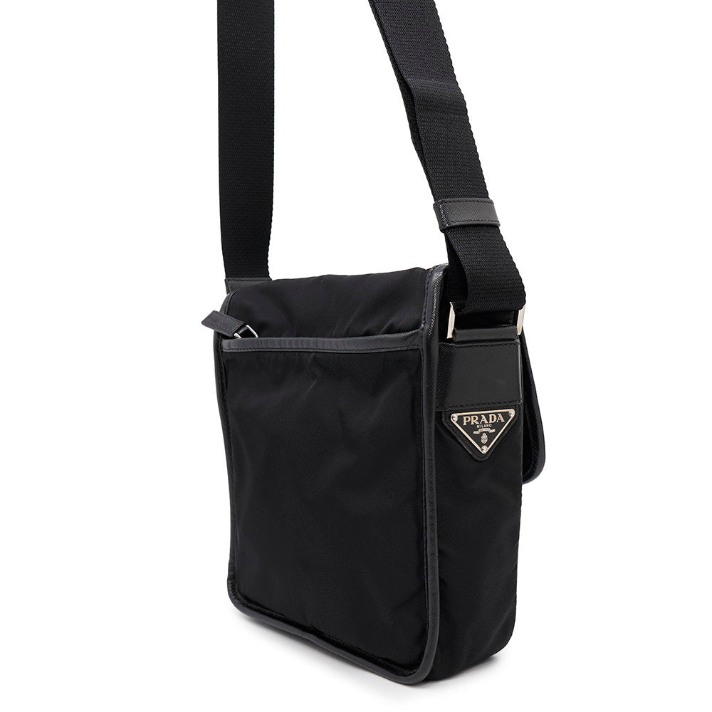 PRADA Shoulder Bag Black Nylon