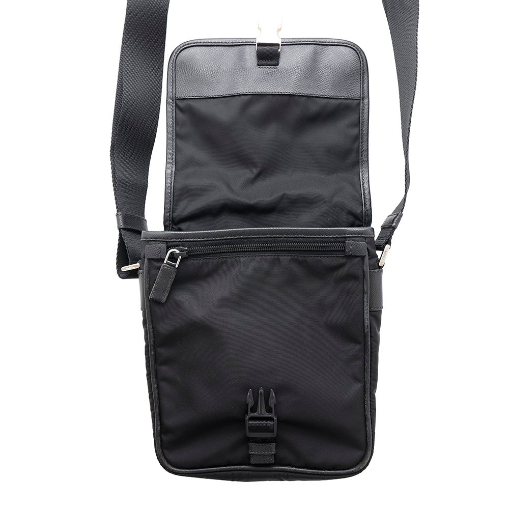PRADA Shoulder Bag Black Nylon