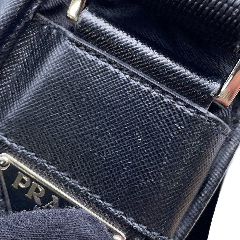 PRADA Shoulder Bag Black Nylon