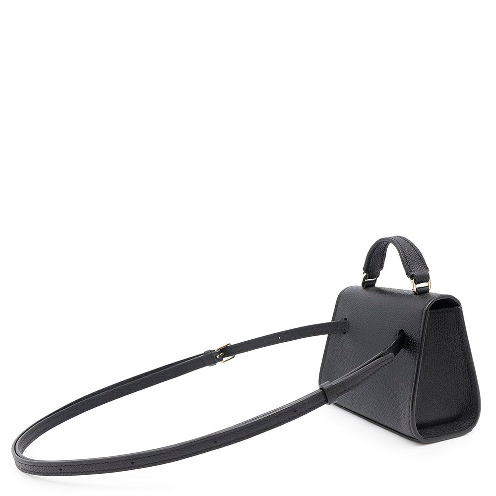 Valextra Valextra Iside Belt 3WAYBag BlackSGES0061028LOCPL99NN Soft Calf Leather Size Mini