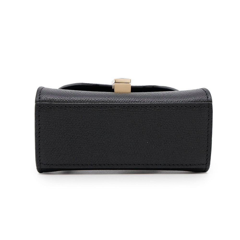 Valextra Valextra Iside Belt 3WAYBag BlackSGES0061028LOCPL99NN Soft Calf Leather Size Mini
