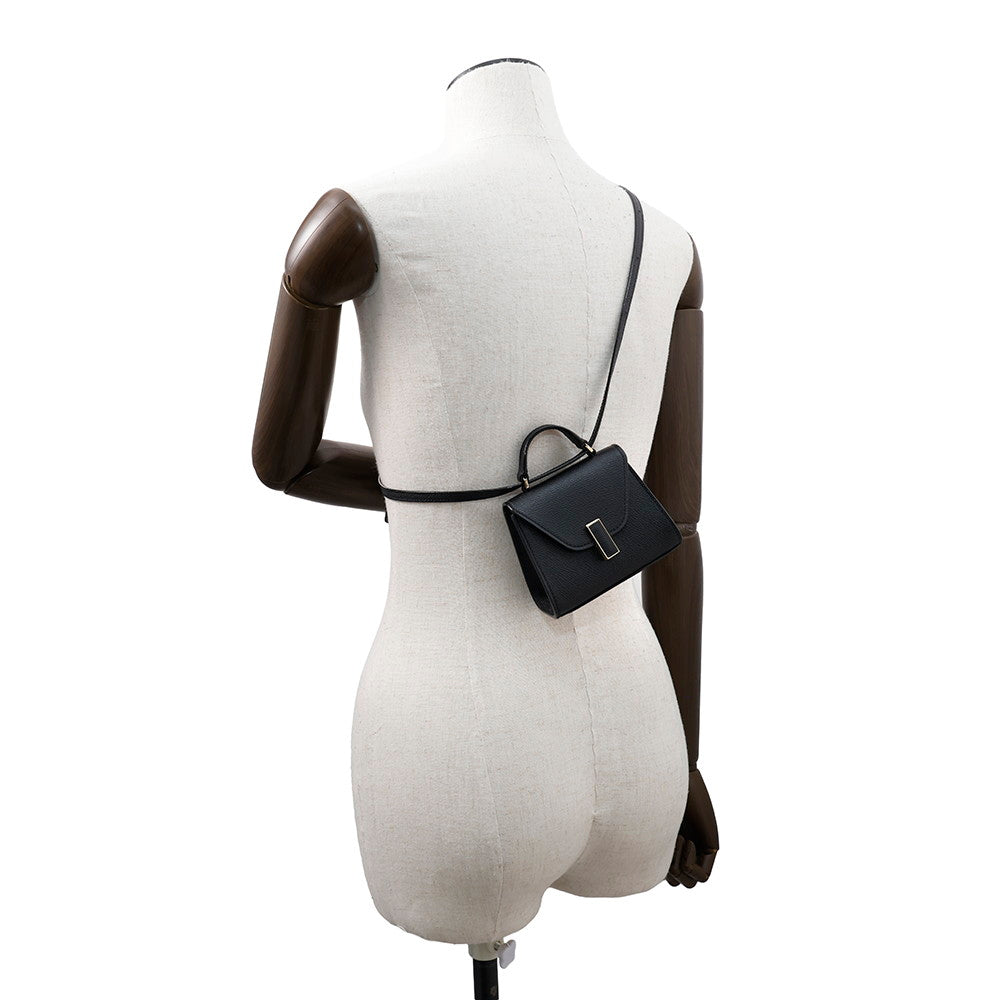 Valextra Valextra Iside Belt 3WAYBag BlackSGES0061028LOCPL99NN Soft Calf Leather Size Mini