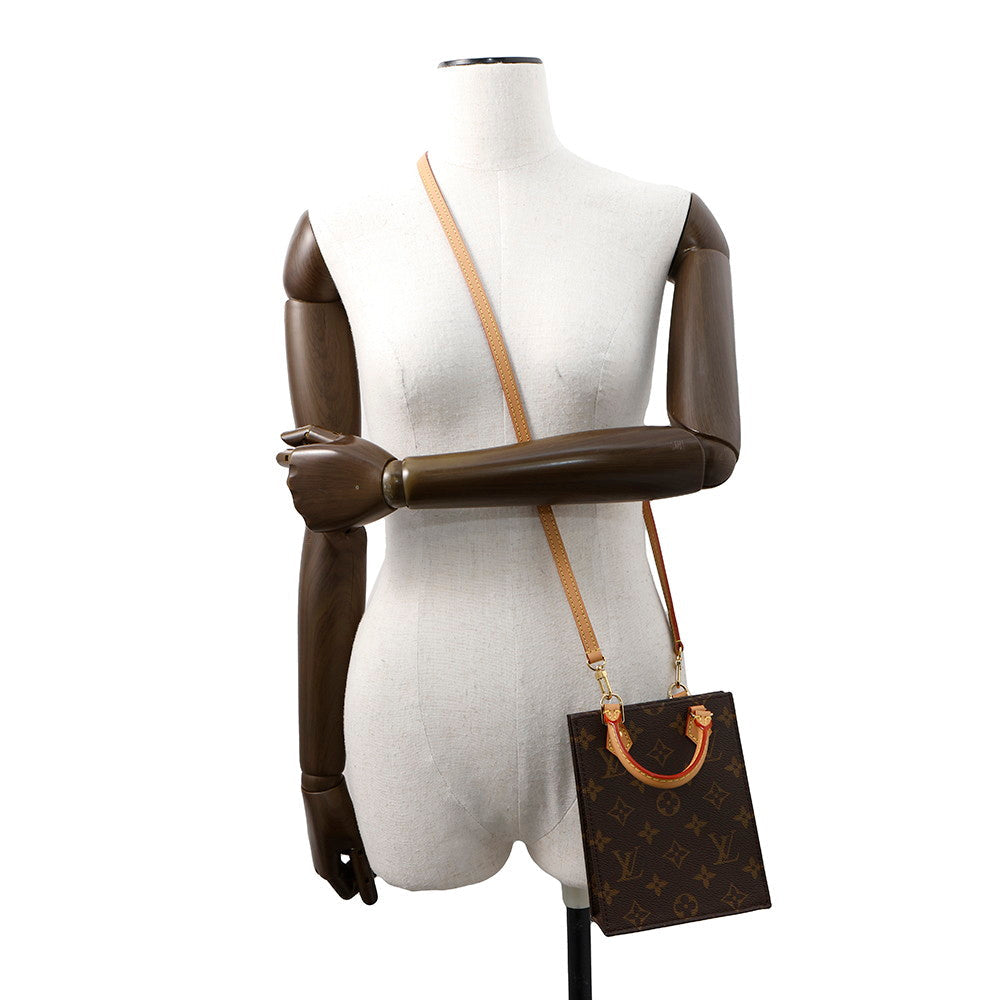 LOUIS VUITTON Petit Sac Plat BrownM69442 Monogram