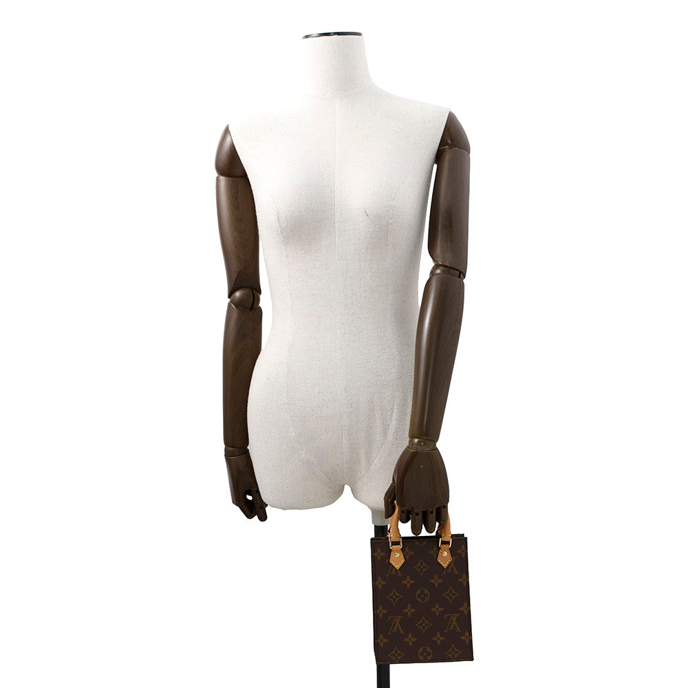 LOUIS VUITTON Petit Sac Plat BrownM69442 Monogram
