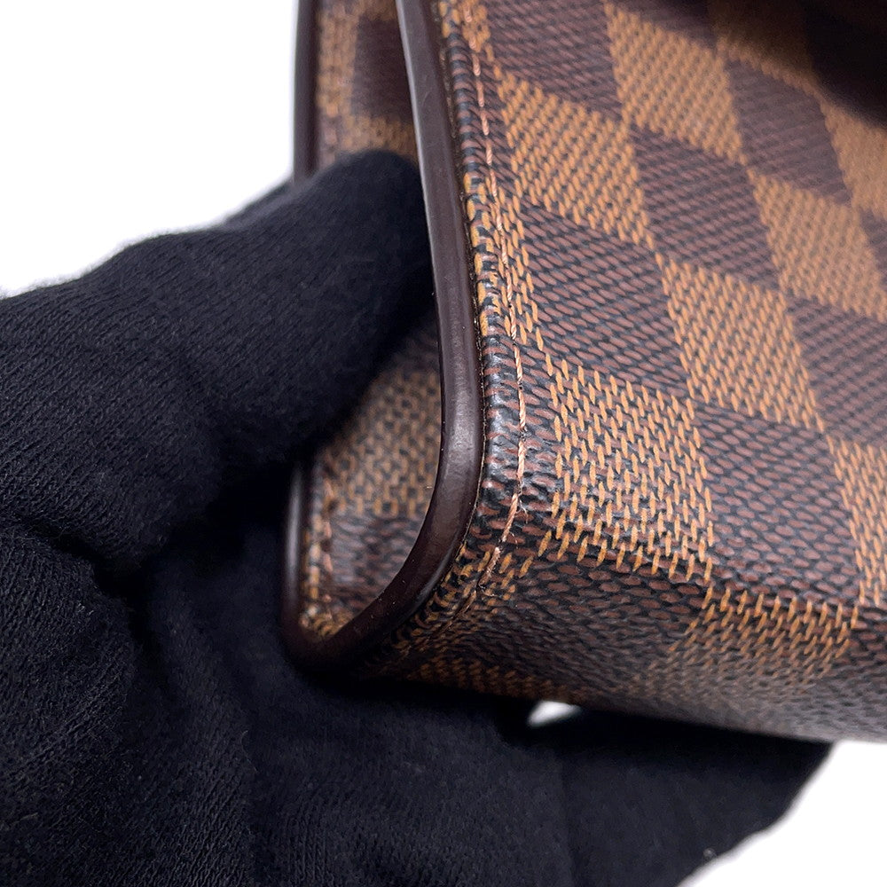 LOUIS VUITTON Pochette Florentine BrownN51856 Damier Ebene Canvas