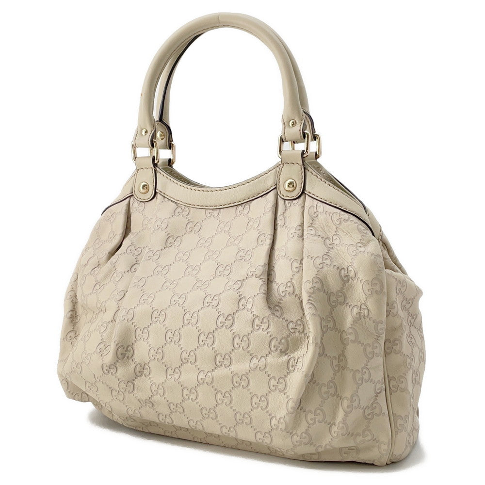 GUCCI Sukey Tote Bag Ivory211944 Leather