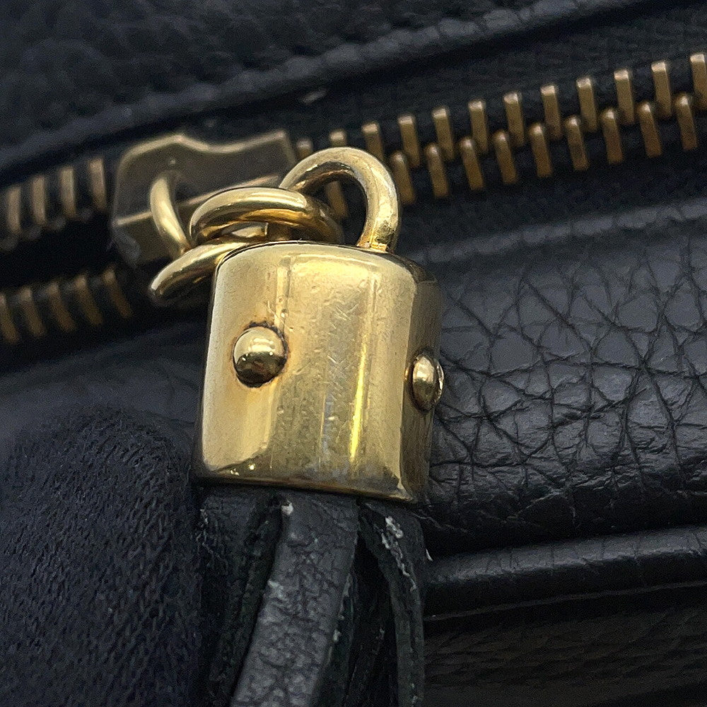GUCCI Soho Mini Disco Shoulder Bag Black347994 Leather